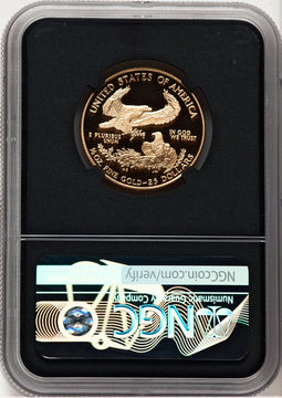 2002-W Proof Gold Eagle 1/2 oz Anna Cabral Prestige Treasurer Series NGC PF70