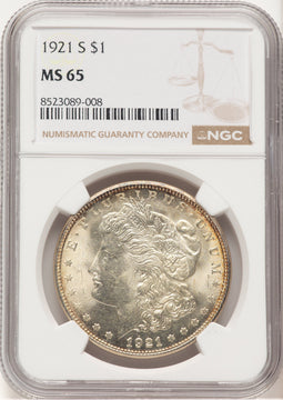1921-S Morgan Dollar NGC MS65 (779243003)