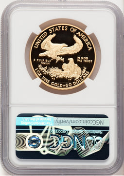 2021-W Type 1 Proof Gold Eagle 1 oz Don Everhart NGC MS70