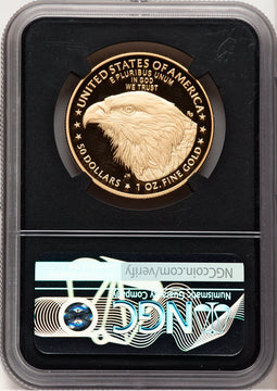 2022-W Proof Gold Eagle 1 oz FDI Anna Cabral NGC PF70