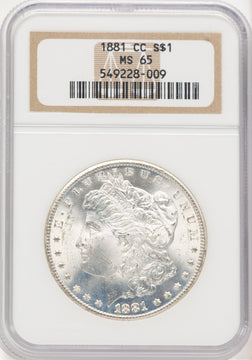 1881-CC Morgan Dollar NGC MS65 (779276010)
