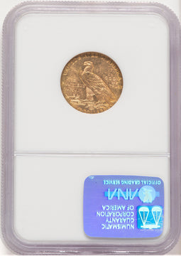 1912 $5 Indian Half Eagle NGC MS63 (779276030)