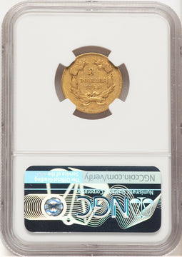 1855 $3 Three Dollar Gold Pieces NGC XF45 (779299015)