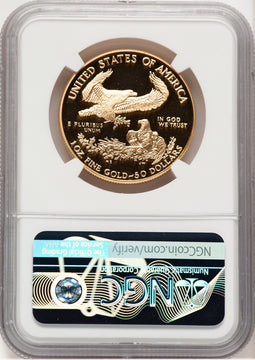1999-W Proof Gold Eagle 1 oz Mike Castle NGC PF70