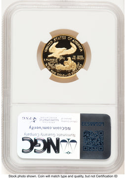 2006-W Proof Gold Eagle 1/4 oz Brown Label NGC PF70