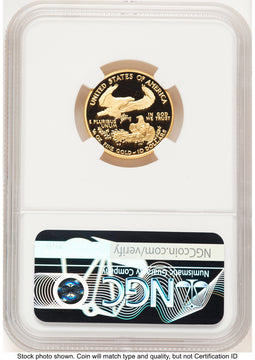 2000-W Proof Gold Eagle 1/4 oz Brown Label NGC PF70