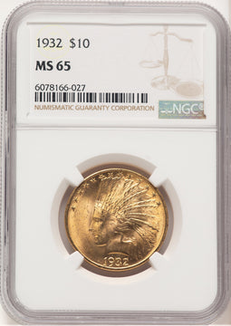 1932 $10 Indian Eagle NGC MS65 (779511003)