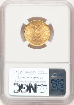 1899 $5 Liberty Half Eagle NGC MS65 (779570007)