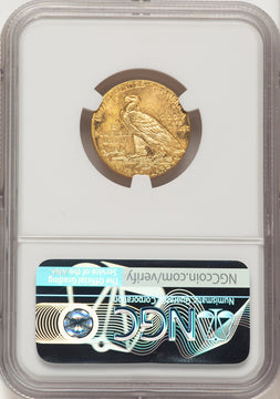 1911 $5 Indian Half Eagle NGC MS63 (779657013)