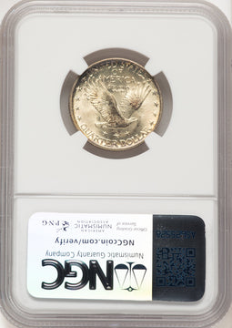 1919 25C FH Standing Liberty Quarter NGC MS65
