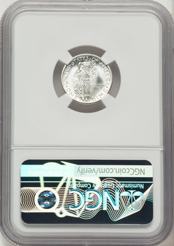 1943-S 10C FB Mercury Dime NGC MS68