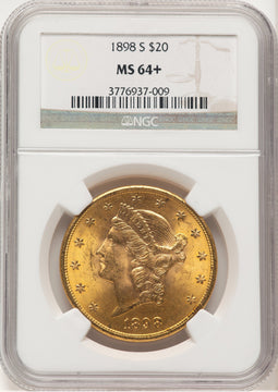 1898-S $20 Liberty Double Eagle NGC MS64+