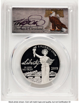 2019-W Proof Platinum Eagle 1 oz FDI Thomas Cleveland Bell PCGS PR70