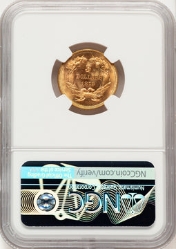 1879 $3 Three Dollar Gold Pieces NGC MS66