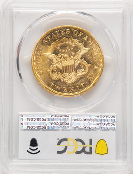 1852 $20 Liberty Double Eagle PCGS MS62