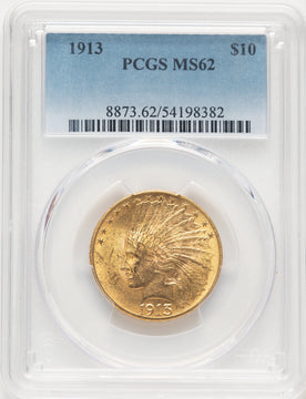 1913 $10 Indian Eagle PCGS MS62 (780168003)