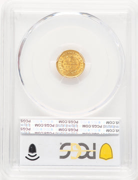 1854 G$1 T-1 Gold Dollar PCGS MS64