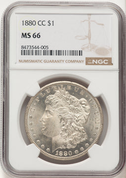 1880-CC Morgan Dollar NGC MS66 (780331007)
