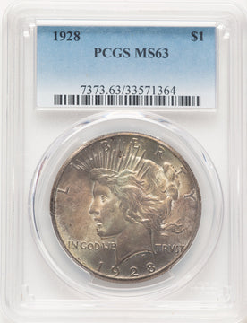 1928 Peace Dollar PCGS MS63 (780368062)