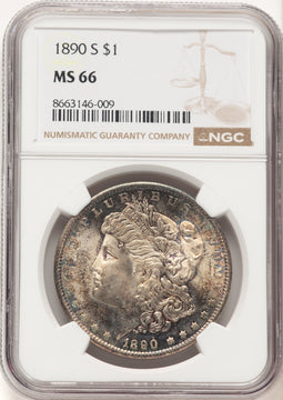 1890-S Morgan Dollar NGC MS66 (780376010)