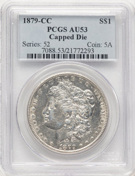 1879-CC CAPPED DIE Morgan Dollar PCGS AU53
