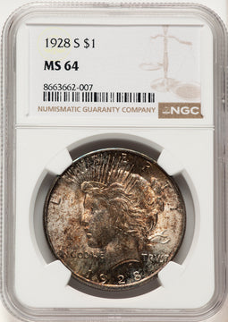 1928-S Peace Dollar NGC MS64 (780390030)