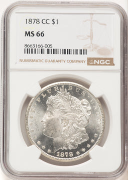 1878-CC Morgan Dollar NGC MS66 (780390038)