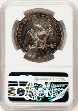 1862 Proof Seated Dollar NGC PR64