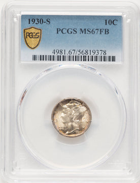 1930-S 10C FB Mercury Dime PCGS MS67