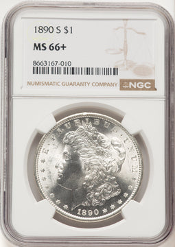 1890-S Morgan Dollar NGC MS66+ (780417014)