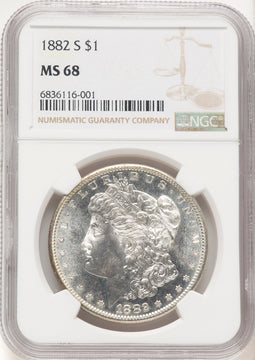 1882-S Morgan Dollar NGC MS68 (780434006)