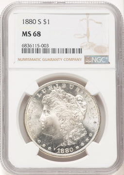 1880-S Morgan Dollar NGC MS68 (780434007)
