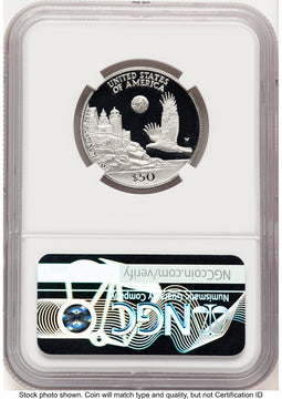 1998-W Proof Platinum Eagle 1/2 oz Mike Castle NGC PF70