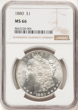 1880 Morgan Dollar NGC MS66 (780484004)