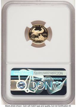 2021-W Type 1 Proof Gold Eagle 1/10 oz ER Mike Castle NGC PF70 (780491008)