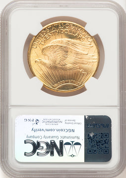1925 $20 Saint-Gaudens Double Eagle NGC MS66+ (780502002)