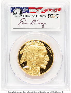 2015-W Proof Gold Buffalo 1 oz FDI Philadelphia PCGS PR70 Ed Moy
