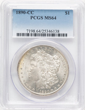 1890-CC Morgan Dollar PCGS MS64 (780529005)