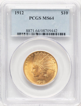 1912 $10 Indian Eagle PCGS MS64 (780573001)