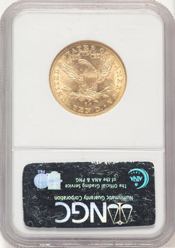 1891-CC $10 Liberty Eagle NGC MS61 (780578029)