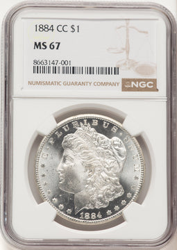 1884-CC Morgan Dollar NGC MS67 (780605003)