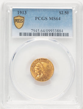 1913 $2.50 Indian Quarter Eagle PCGS MS64 (780623002)