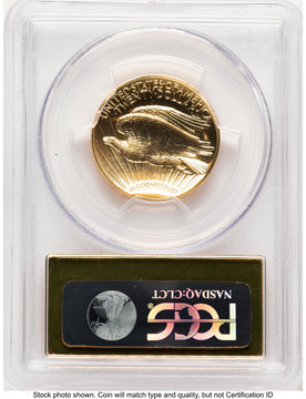 2009 G$20 Ultra High Relief PL Gold Foil PCGS MS70 (780874005)