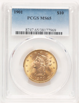 1901 $10 Liberty Eagle PCGS MS65