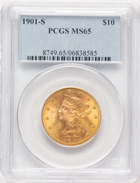 1901-S $10 Liberty Eagle PCGS MS65 (780925024)