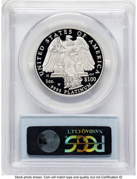 2008-W Proof Platinum Eagle 1 oz Blue Label PCGS PR70