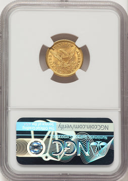 1902 $2.50 Brown Label Liberty Quarter Eagle NGC MS65
