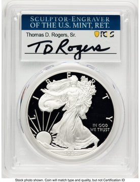 2020-W Proof Silver Eagle 1 oz TD Rogers PCGS PR70