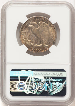 1917-S 50C REVERSE Walking Liberty Half Dollar NGC MS64 (781146001)