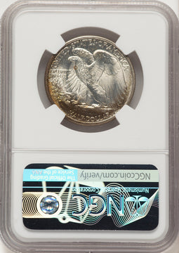 1943 50C Walking Liberty Half Dollar NGC MS68